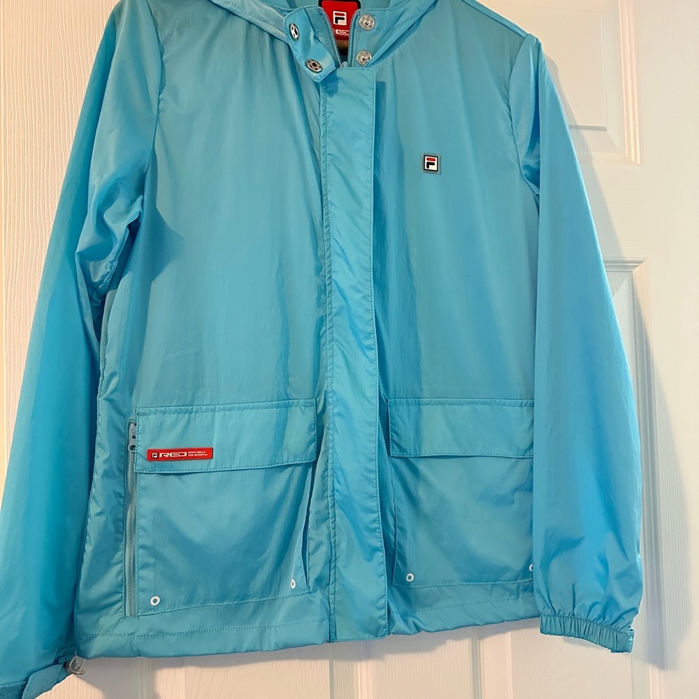 Fila Kids Blue Hooded Raincoat